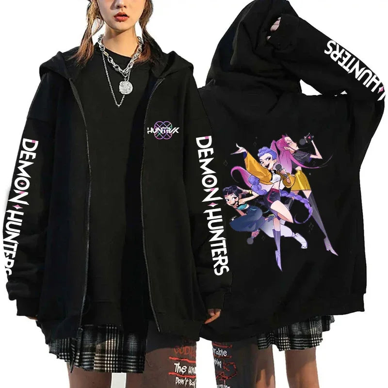 K-Pop Demon Hunters Zip-Up Hoodie – X1