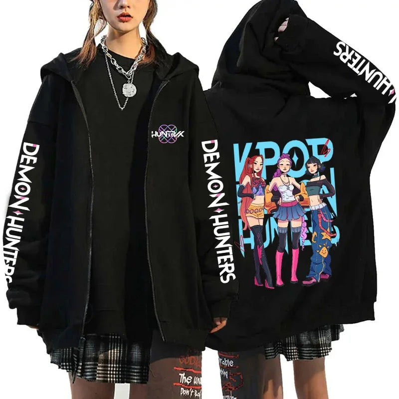 K-Pop Demon Hunters Zip-Up Hoodie – X1