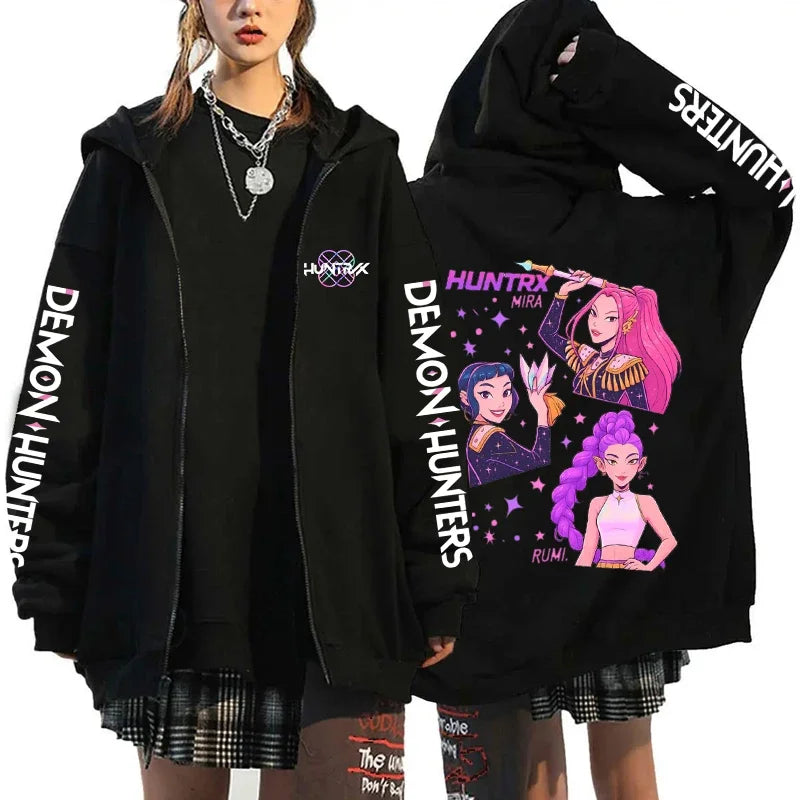 K-Pop Demon Hunters Zip-Up Hoodie – X1