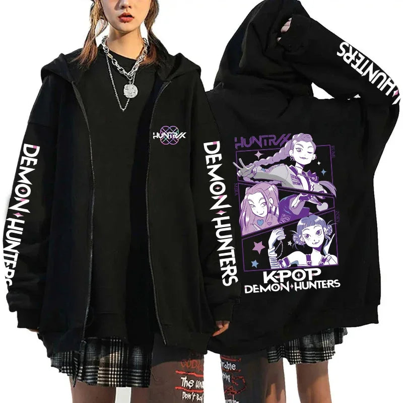 K-Pop Demon Hunters Zip-Up Hoodie – X1