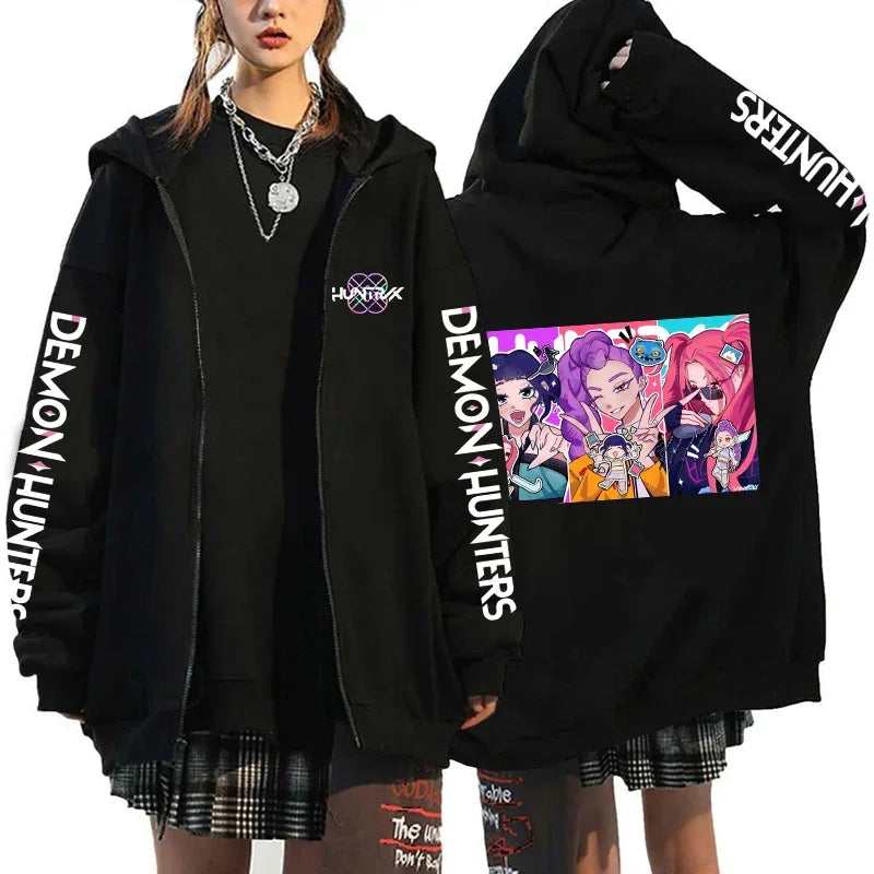 K-Pop Demon Hunters Zip-Up Hoodie – X1
