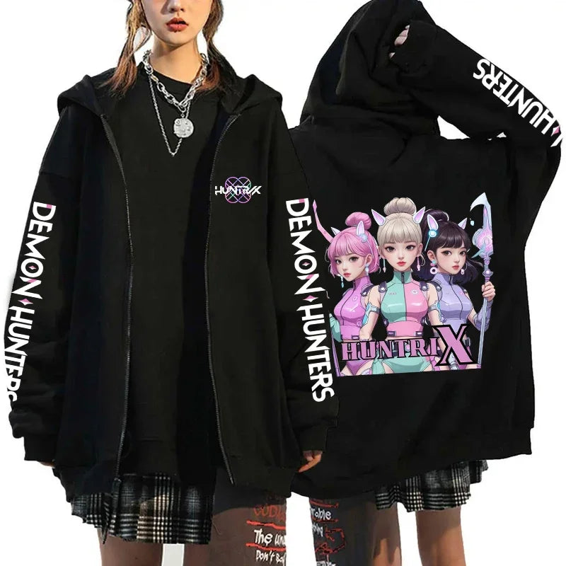 K-Pop Demon Hunters Zip-Up Hoodie – X1