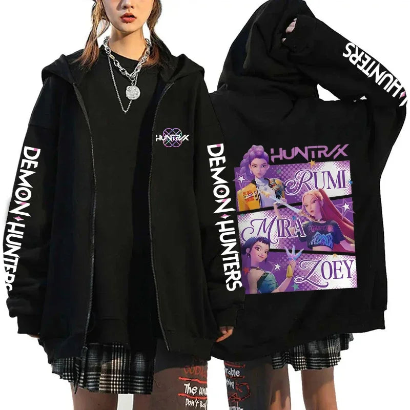 K-Pop Demon Hunters Zip-Up Hoodie – X1