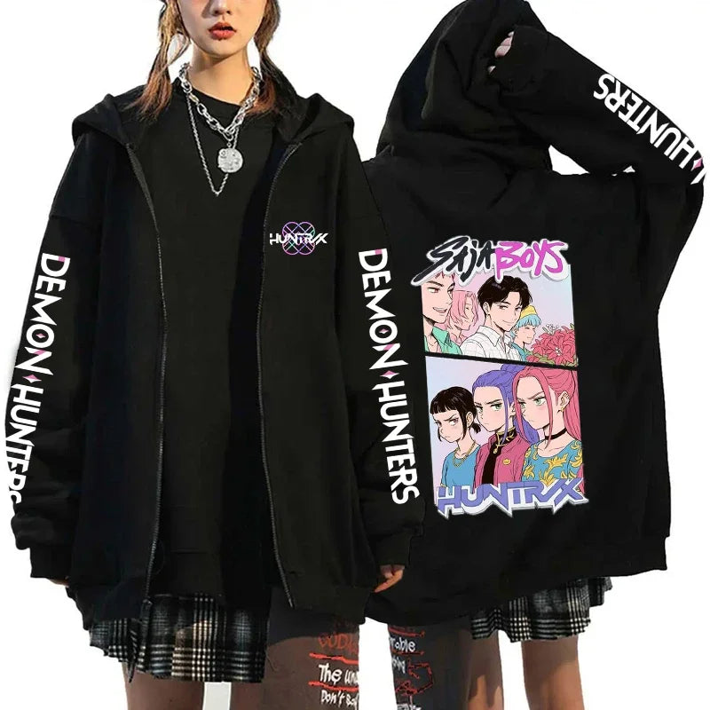 K-Pop Demon Hunters Zip-Up Hoodie – X1
