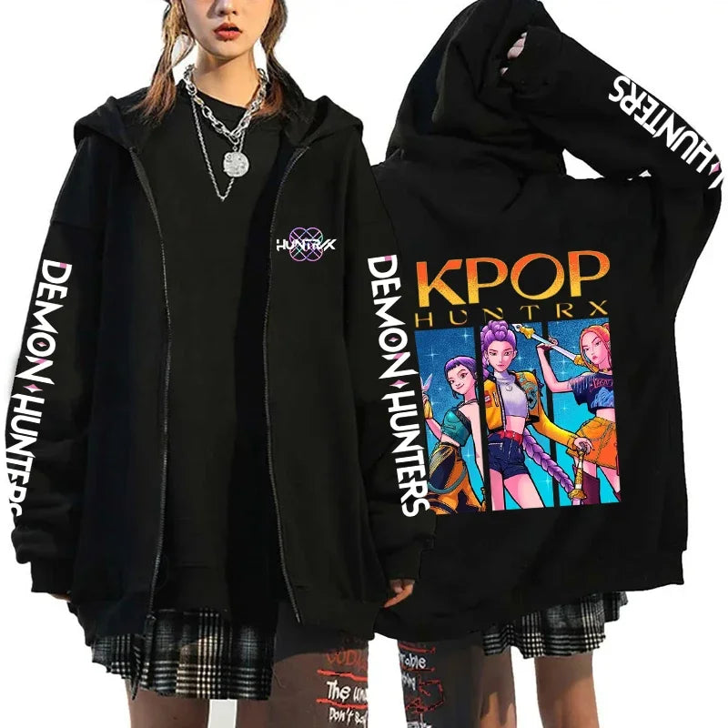 K-Pop Demon Hunters Zip-Up Hoodie – X1