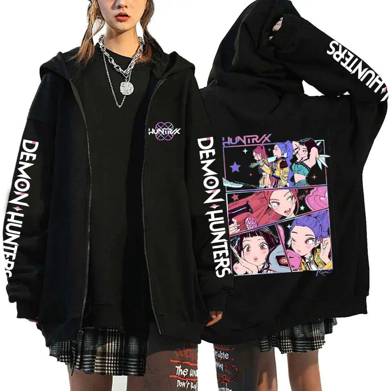 K-Pop Demon Hunters Zip-Up Hoodie – X1