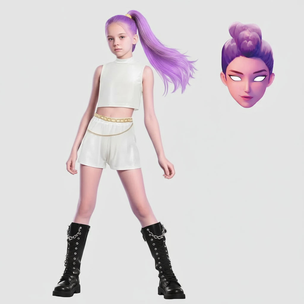 Costume Demon Hunters Enfants – Rumi Veste short et masque