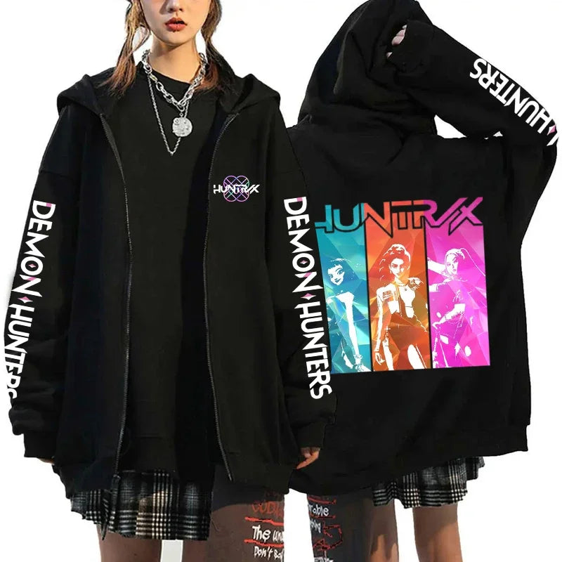 K-Pop Demon Hunters Zip-Up Hoodie – X1