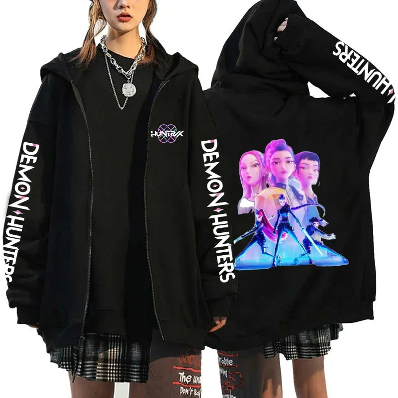 K-Pop Demon Hunters Zip-Up Hoodie – X1