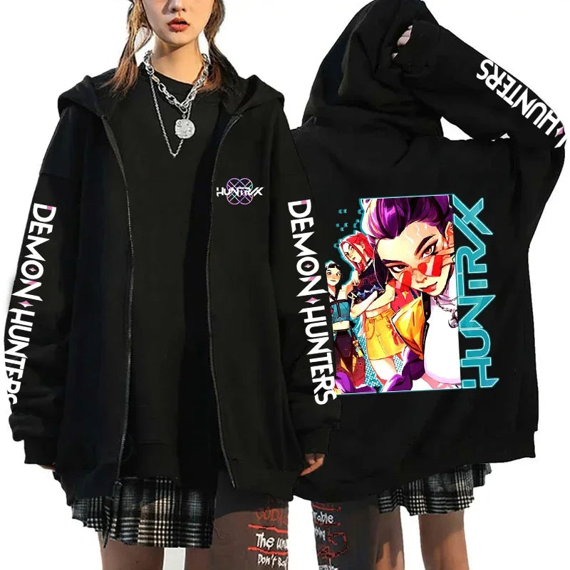 K-Pop Demon Hunters Zip-Up Hoodie – X1