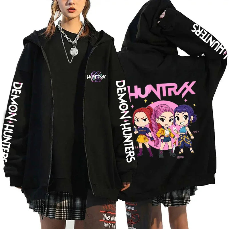K-Pop Demon Hunters Zip-Up Hoodie – X1