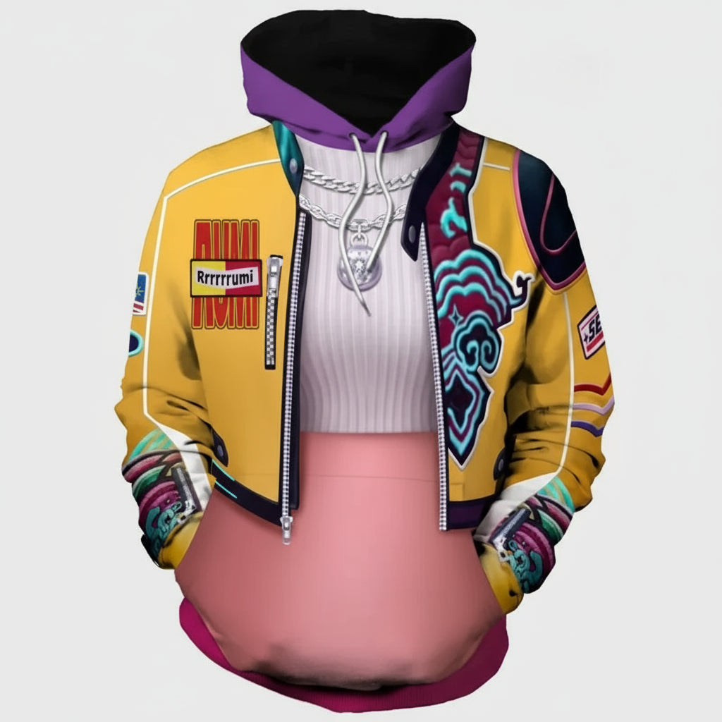 Sweat à capuche KPop Demon Hunters RUMI -f3